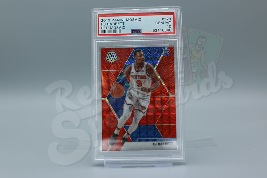 2019 Panini Mosaic RJ Barrett #229 Red Mosaic PSA 10 | Real