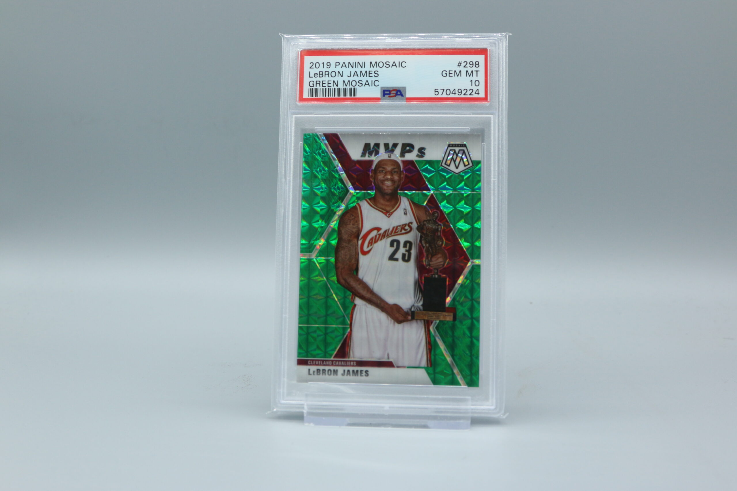 Lebron james PSA 10 green sale mosaic