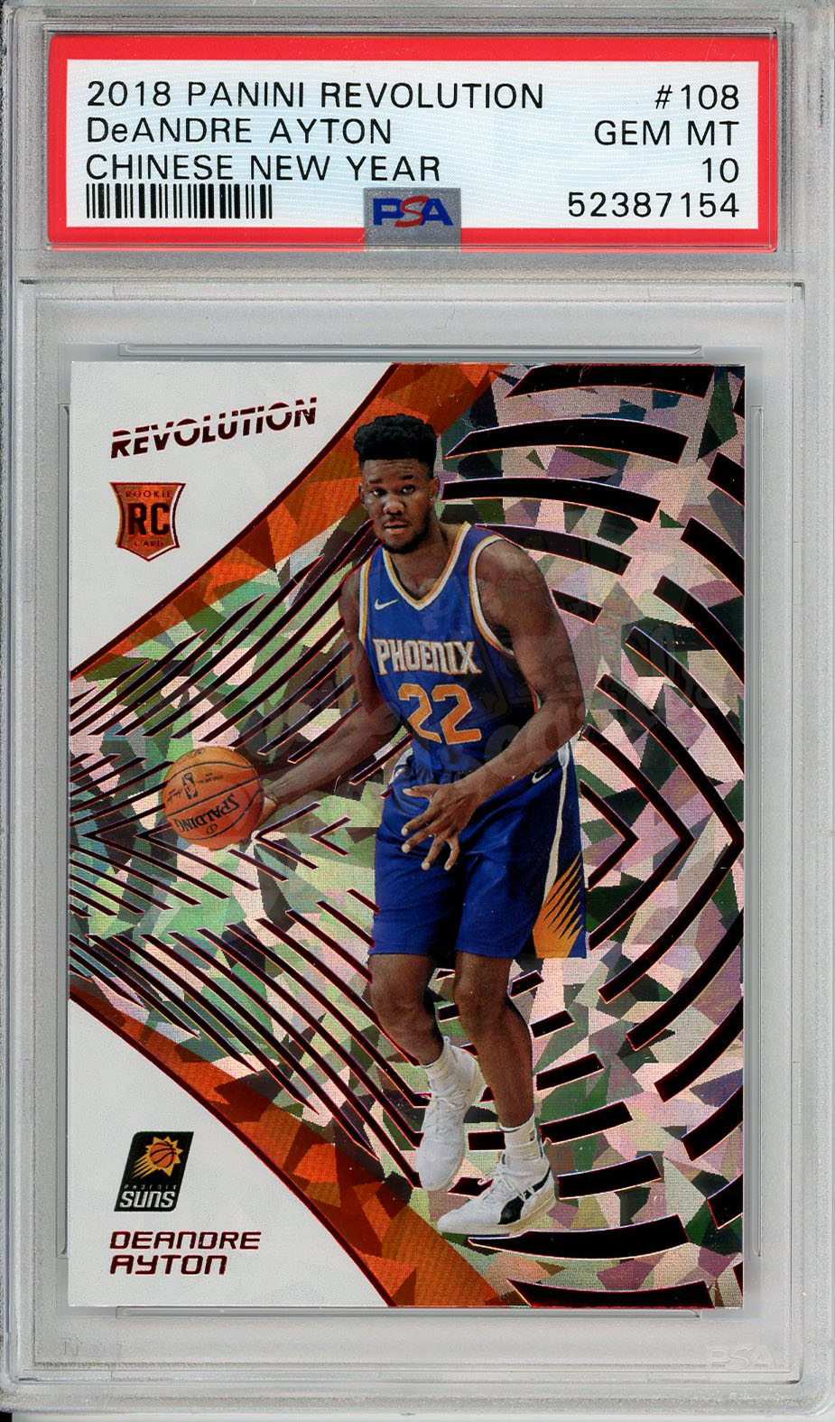 2018 Panini Revolution DeAndre Ayton #108 Chinese New Year PSA 10