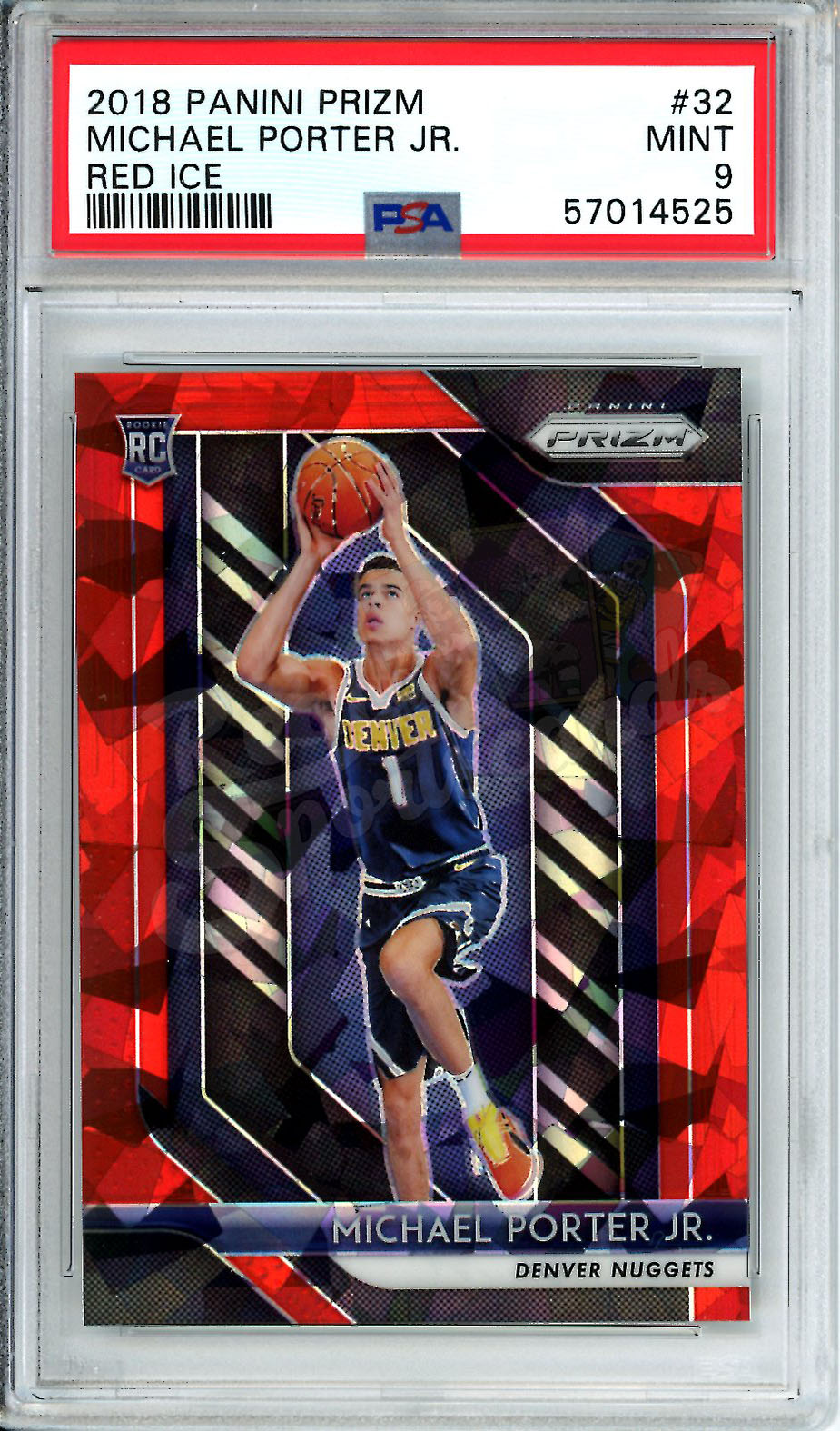 2018 Panini Prizm Michael Porter Jr #32 Red Ice PSA 9