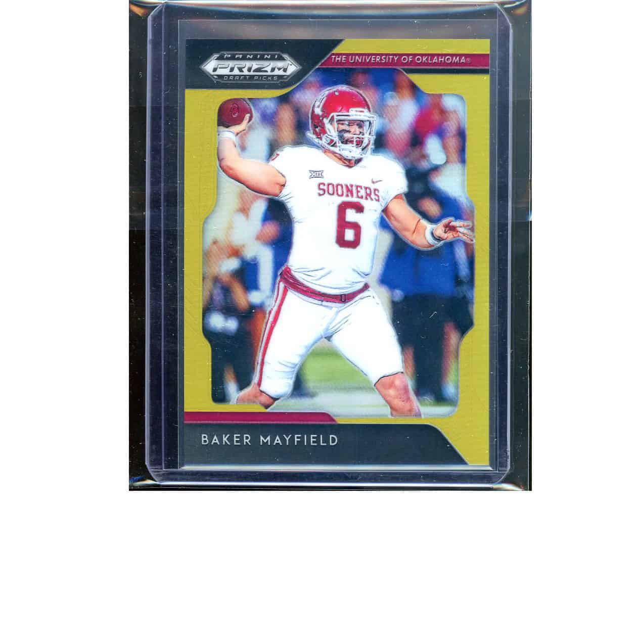 2019 Panini Prizm Draft Picks Baker Mayfield #12 Gold 09/10