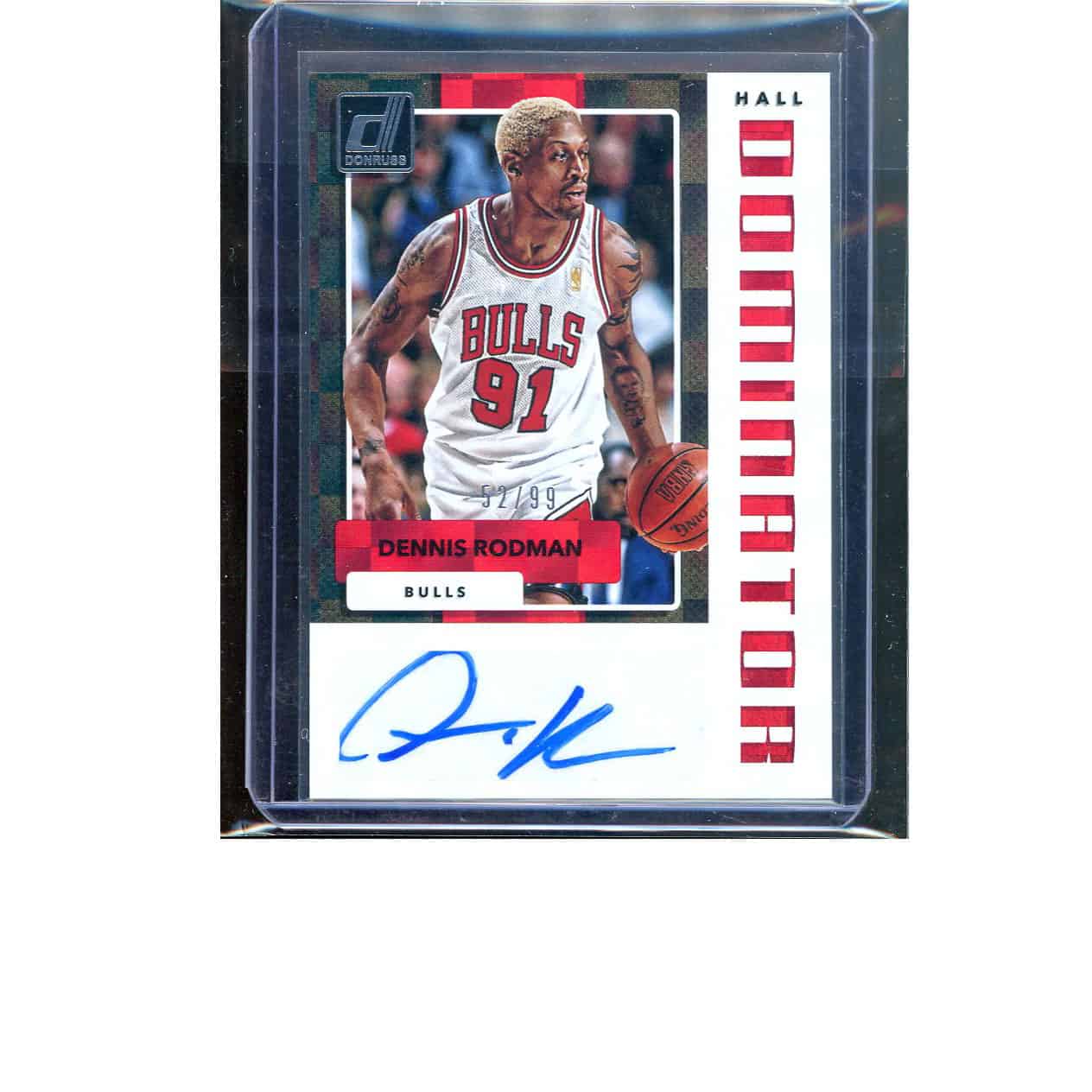 2017 Panini Donruss Dennis Rodman #HD-DM Auto 52/99 | Real Sportscards