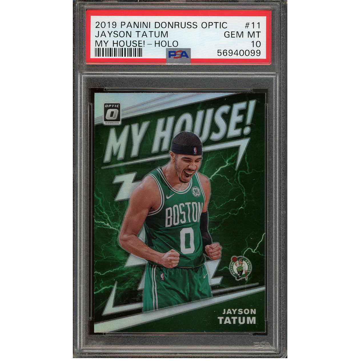 Jayson Tatum Donruss Optic top PSA 9