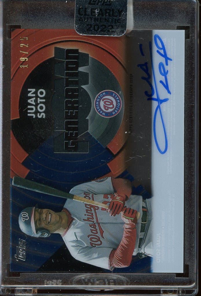 Topps Now Certified Autographed JUAN SOTO Card