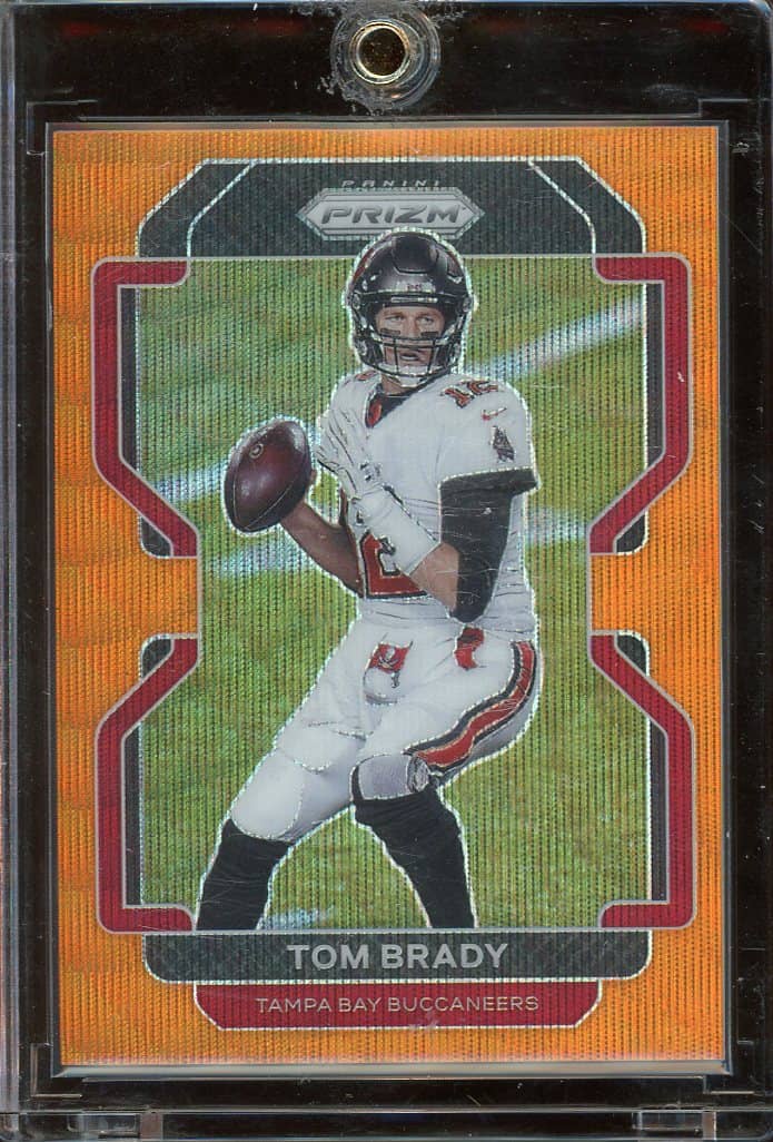 2021 Panini Select Die-Cut Orange Prizm #201 Tom Brady (#012/249