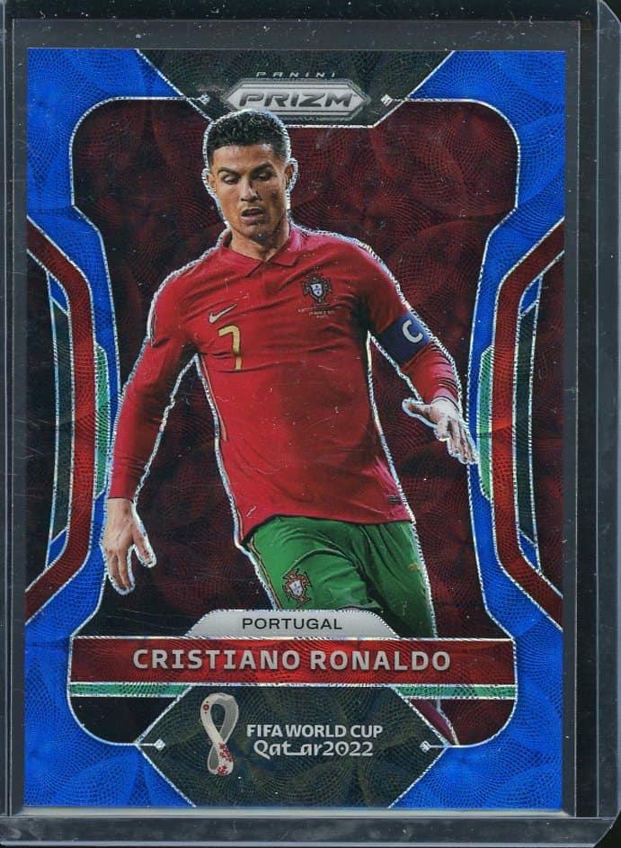 2021/22 Panini Prizm FIFA World Cup Qatar Christiano Ronaldo #175 Blue  Choice Prizm 126/135